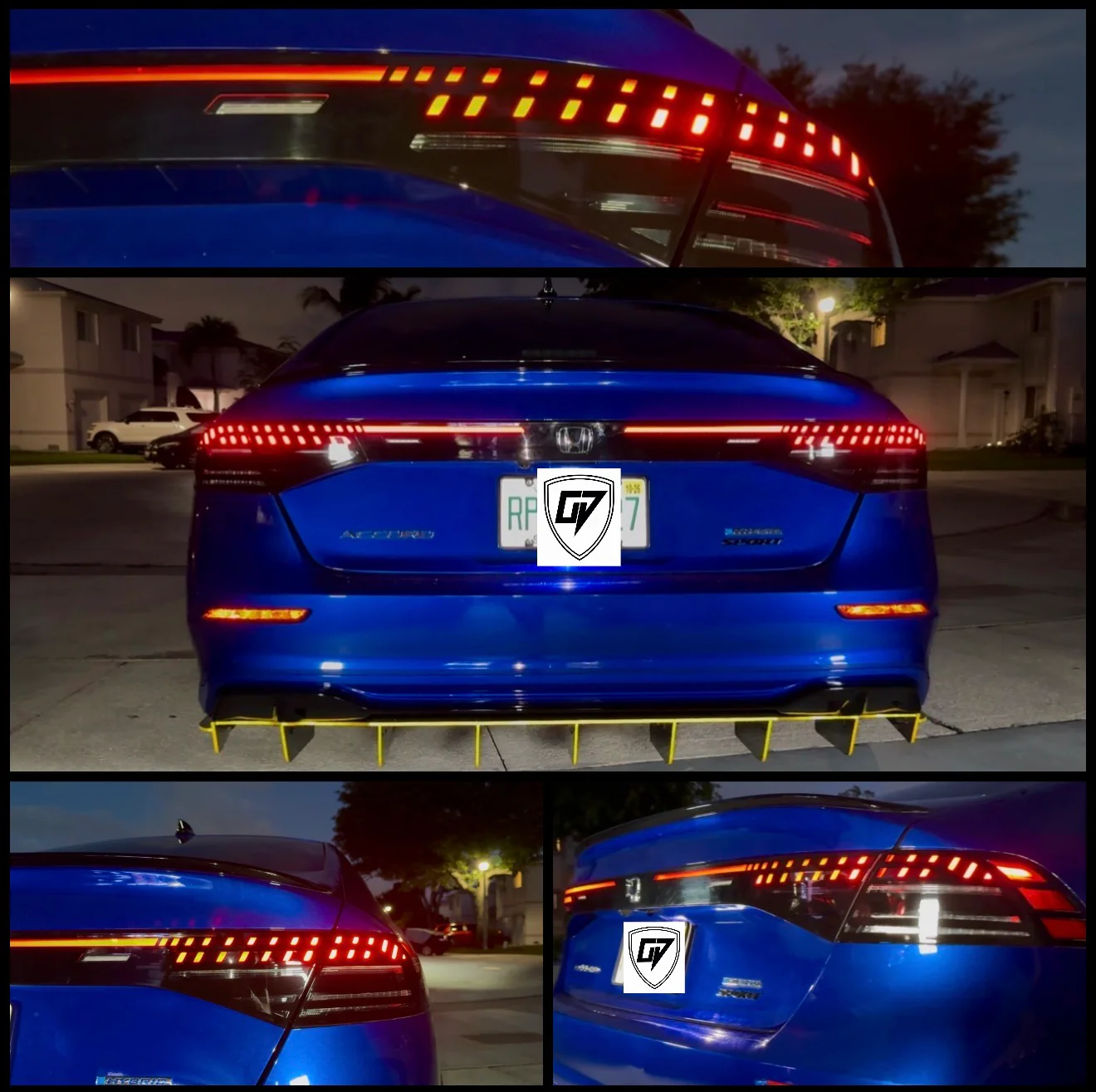 2023–2026 Honda Accord Matrix Tail Light Vinyl Overlay
